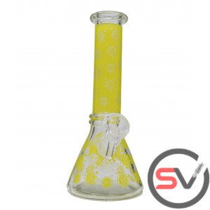 COVID19 GLASS MINI BEAKER 8inch (GLOW IN DARK)